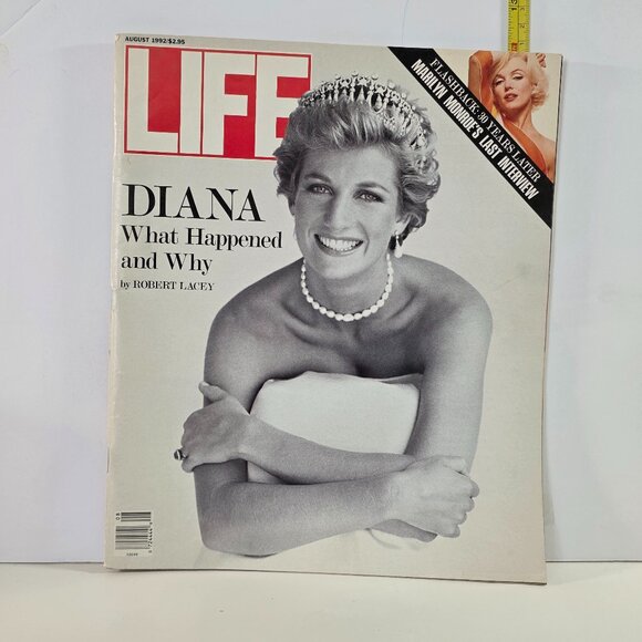 1992 AUGUST LIFE MAGAZINE - PRINCESS DIANA-MARILYN MONROE COVER - Picture 1 of 15